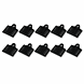 Krimp lashouder zwart - 10 stuks