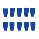 Netwerk kabelschoen blauw RJ45 set van 10