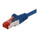Cat6 netwerkkabel 25m blauw 100% koper - dubbel afgeschermd