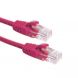 Cat6a netwerkkabel 0,50m roze 100% koper - niet afgeschermd
