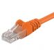 CAT5e netwerkkabel 0,25m oranje - niet afgeschermd - CCA