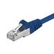 Cat5e netwerkkabel 0,25m blauw - enkel afgeschermd