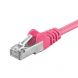 Cat5e netwerkkabel 1m roze - enkel afgeschermd