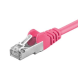 Cat5e netwerkkabel 3m roze- enkel afgeschermd
