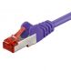 Cat6 netwerkkabel 25m paars 100% koper - dubbel afgeschermd