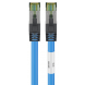 Cat8 netwerkkabel 0,25m blauw 100% koper - dubbel afgeschermd