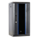 10 inch 12U serverkast met glazen deur 370x450x618mm (BxDxH)