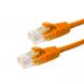 Cat6 netwerkkabel 0,25m oranje 100% koper - niet afgeschermd