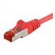 Cat6 netwerkkabel 1m rood 100% koper - dubbel afgeschermd
