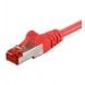 Cat6 netwerkkabel 30m rood 100% koper - dubbel afgeschermd