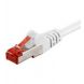 Cat6 netwerkkabel 25m wit 100% koper - dubbel afgeschermd