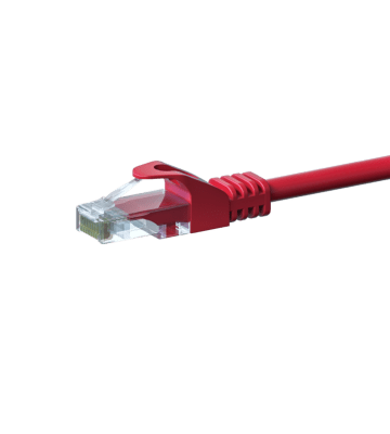 Cat5e netwerkkabel 5m rood 100% koper - niet afgeschermd