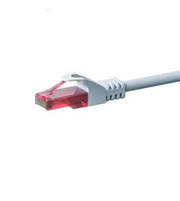 Cat6 netwerkkabel 2m wit 100% koper - niet afgeschermd