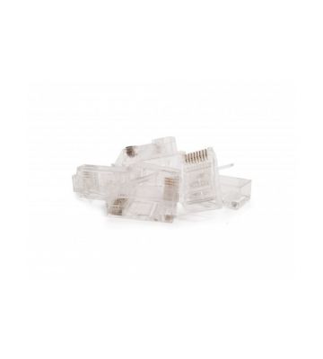 Cat6a netwerkstekker RJ45 - afgeschermd  - voor stugge kern - 10 stuks