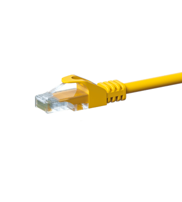 CAT5e netwerkkabel 5m geel - niet afgeschermd - CCA