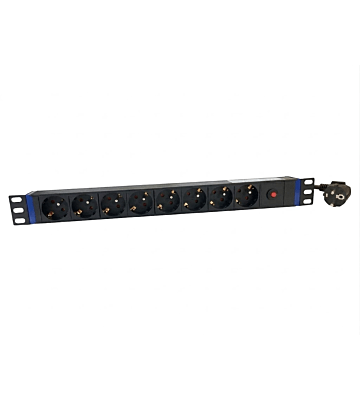 19 inch 8 voudige stekkerdoos - Master Overload - Penaarde