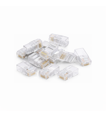 DANICOM UTP CAT6 RJ45 Connector - voor stugge kern - 10 stuks