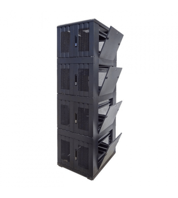 42U compartiment serverkast met geperforeerde deur - 4x9U - 800x800x2000mm (BxDxH)