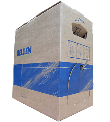 Cat6 netwerkkabel op rol 305m stug 100% koper Belden 7965E -  niet afgeschermd