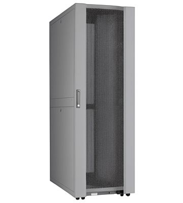 42U Datacenter serverkast met geperforeerde deur 600x1000x2000mm (BxDxH) Grijs