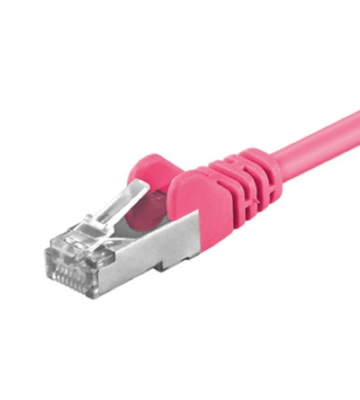 Cat5e netwerkkabel 10m roze - enkel afgeschermd