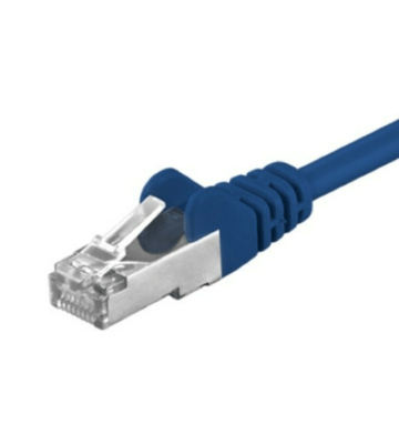 Cat5e netwerkkabel 3m blauw- enkel afgeschermd