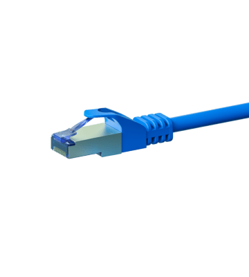 Cat6a netwerkkabel 2m blauw 100% koper - dubbel afgeschermd