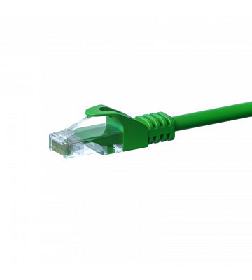 Cat5e netwerkkabel 0,25m groen 100% koper - niet afgeschermd