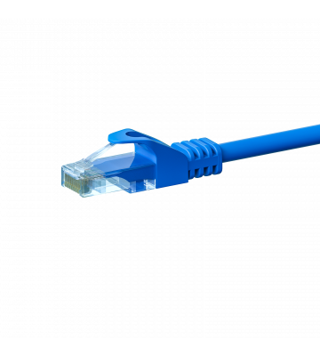 Cat5e netwerkkabel 0,25m blauw 100% koper - niet afgeschermd