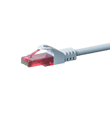 Cat6 netwerkkabel 1,50m wit 100% koper - niet afgeschermd