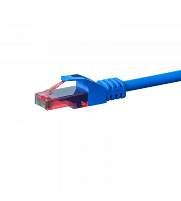 Cat6 netwerkkabel 0,25m blauw 100% koper - niet afgeschermd
