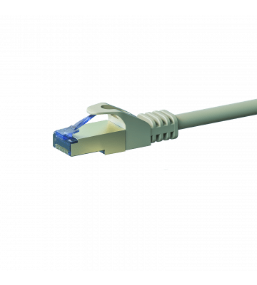 Cat6a netwerkkabel 15m grijs 100% koper - dubbel afgeschermd