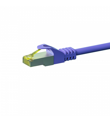 Cat7 netwerkkabel 50m paars 100% koper - dubbel afgeschermd