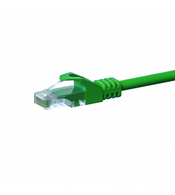 CAT5e netwerkkabel 0,25m groen - niet afgeschermd - CCA