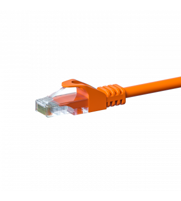CAT5e netwerkkabel 0,25m oranje - niet afgeschermd - CCA