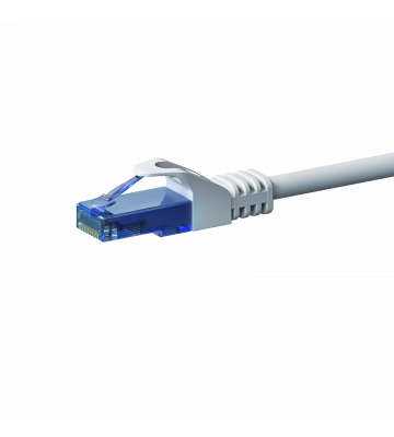 Cat6a netwerkkabel 3m wit 100% koper - niet afgeschermd