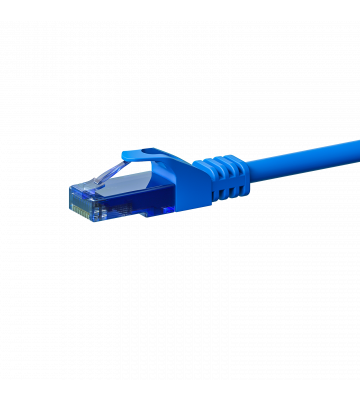 Cat6a netwerkkabel 1m blauw 100% koper - niet afgeschermd