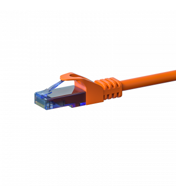 Cat6a netwerkkabel 15m oranje 100% koper - niet afgeschermd
