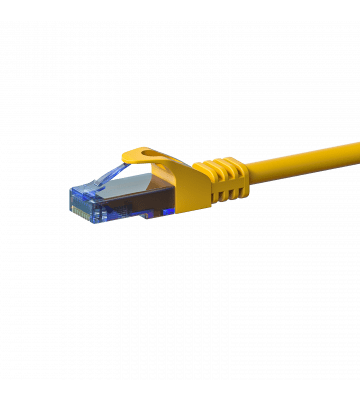 Cat6a netwerkkabel 2m geel 100% koper - niet afgeschermd