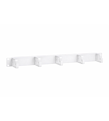 19 inch kabelhouder metaal 1U - wit