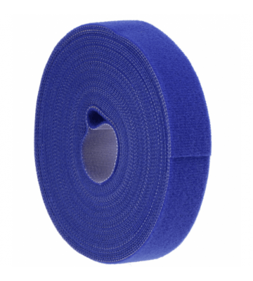 Klittenband 5 meter - 9 mm breed - blauw