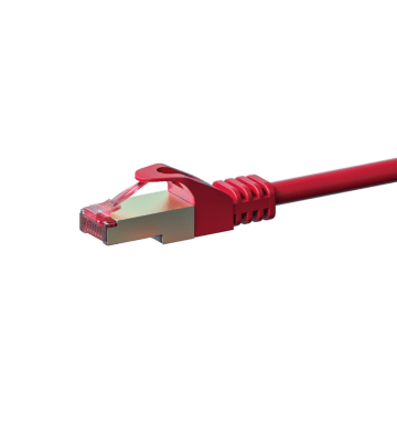 Cat6 netwerkkabel 5m rood 100% koper - dubbel afgeschermd