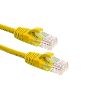 Cat6a netwerkkabel 30m geel 100% koper - niet afgeschermd