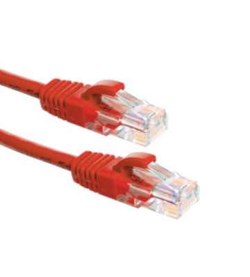 Cat6a netwerkkabel 15m rood 100% koper - niet afgeschermd