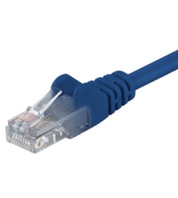 CAT5e netwerkkabel 15m blauw - niet afgeschermd - CCA