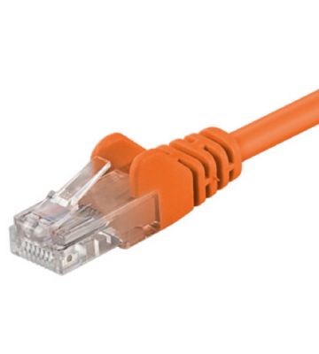CAT5e netwerkkabel 0,50m oranje - niet afgeschermd - CCA