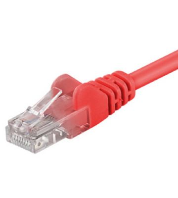 CAT5e netwerkkabel 7,50m rood - niet afgeschermd - CCA
