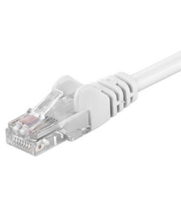 CAT5e netwerkkabel 1,50m wit - niet afgeschermd - CCA