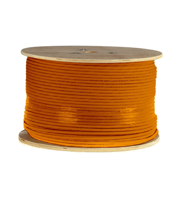 DANICOM Cat7 netwerkkabel op rol 500m stug LSZH (Eca) - dubbel afgeschermd