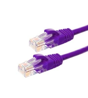 Cat6 netwerkkabel 3m paars - 100% koper - niet afgeschermd